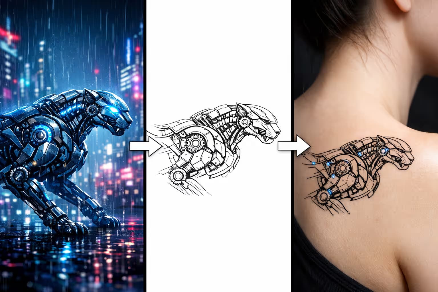 AI generated tattoo concepts based on image uploads