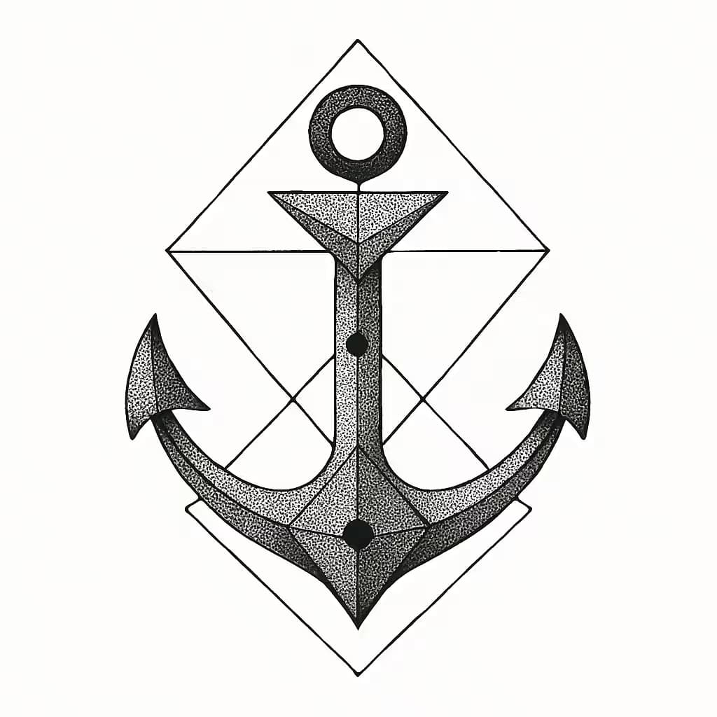 アンカータトゥー 幾何学デザインで魅せる独自の象徴美