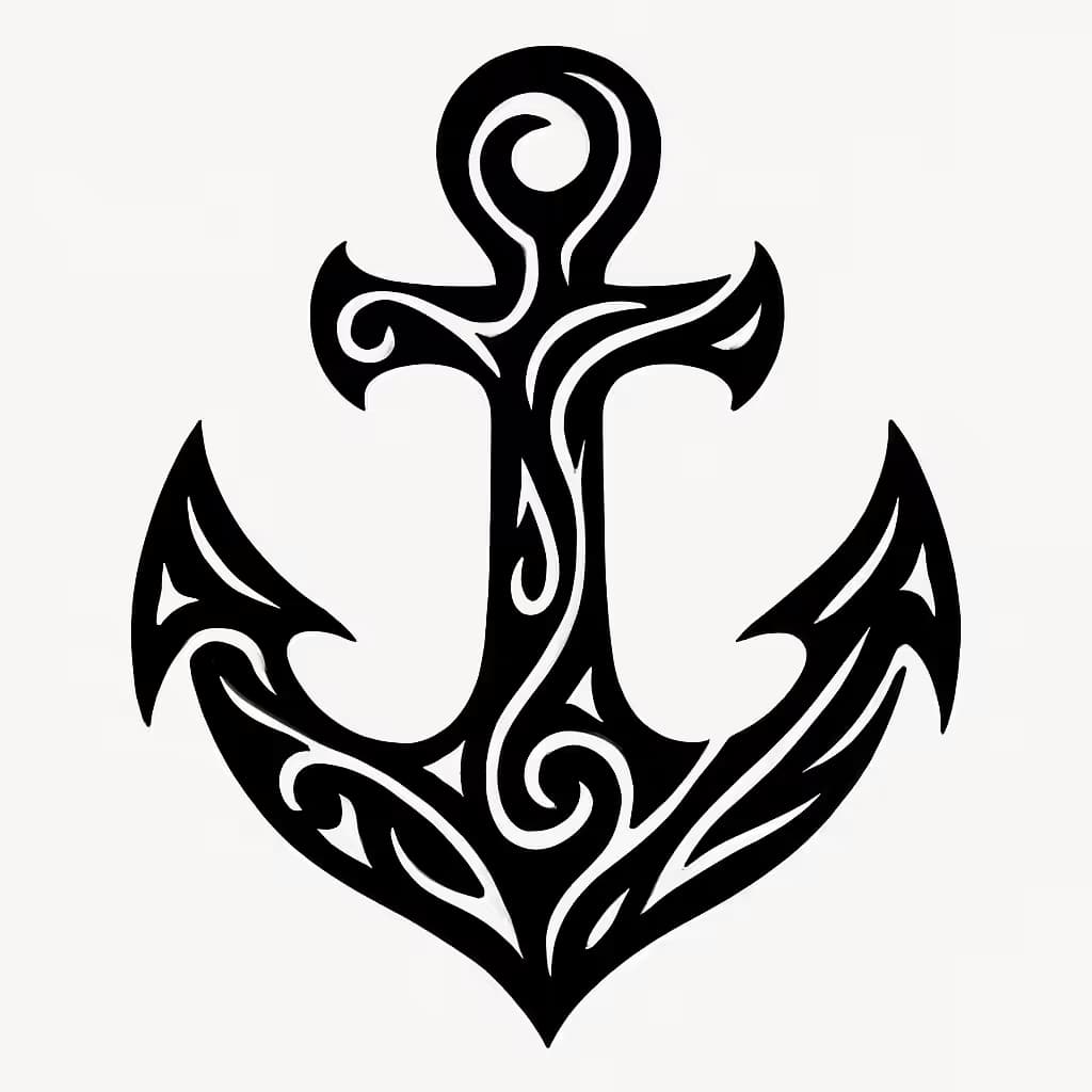 アンカータトゥー | トライバルな力強いデザイン