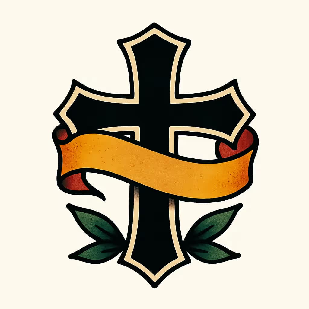 クロスタトゥー | アメリカントラディショナルな象徴美