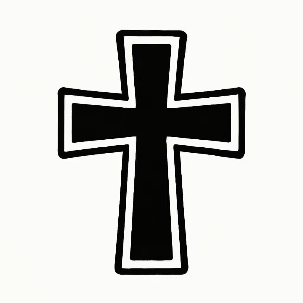 クロスタトゥーの定番デザイン・クラシックボールドクロス