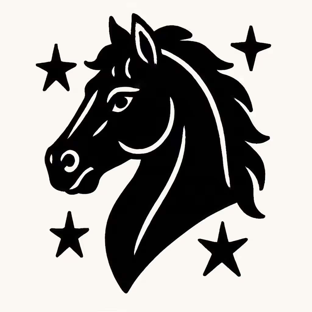 Dark Horse Tattoo | Symbol of Resilience and Surprise