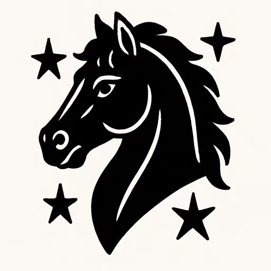 Dark Horse Tattoo | Triumph Over Adversity & Hidden Strength