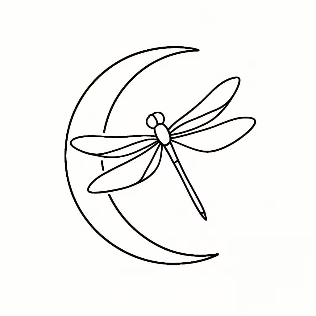 トンボタトゥー 極細ミニマル三日月デザイン