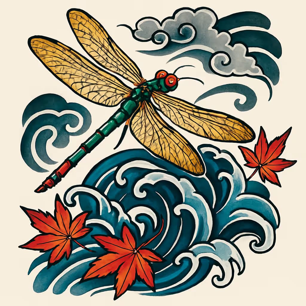 トンボタトゥー | 日式波浪と伝統の融合