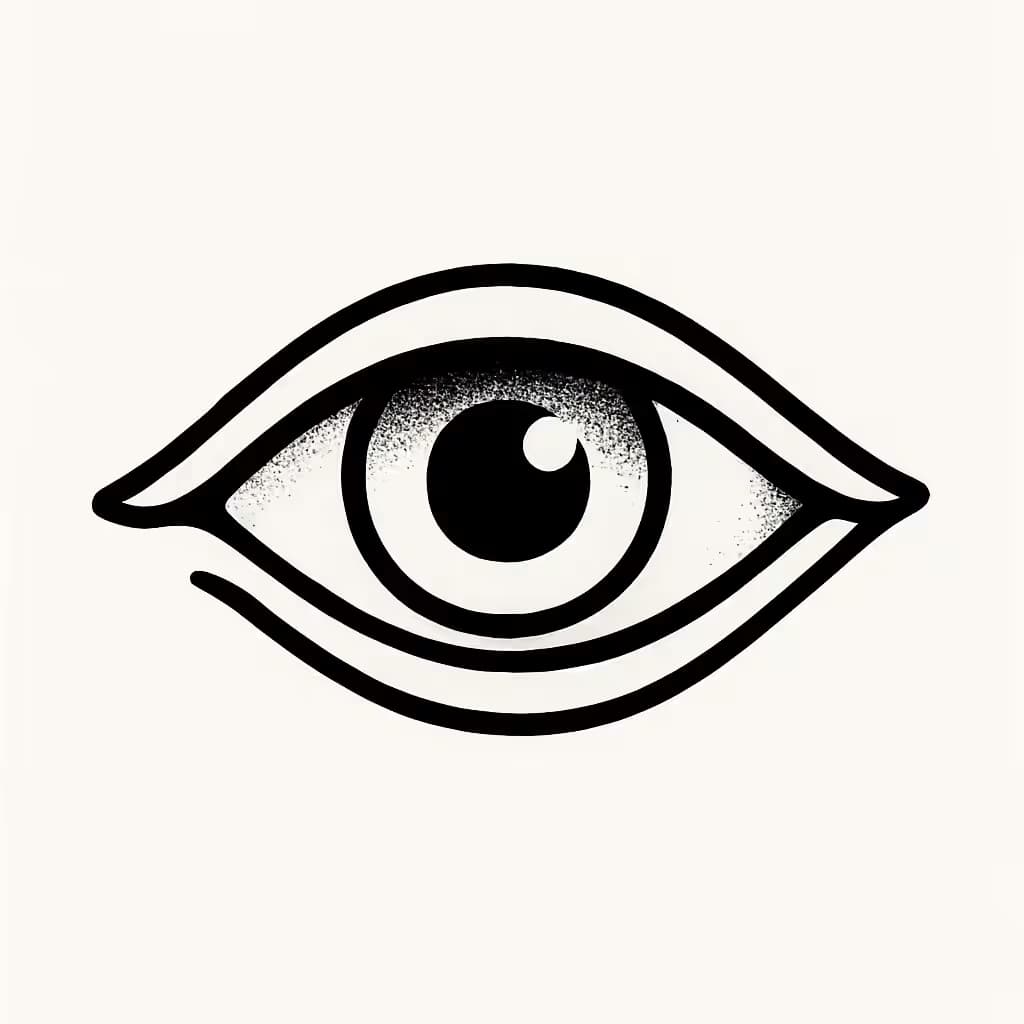 アイタトゥーのクラシックアウトラインデザイン