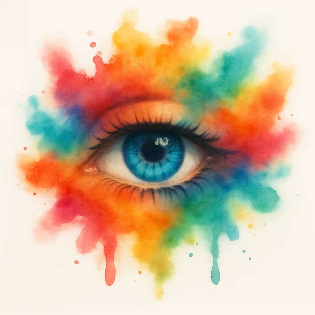 アイタトゥー(水彩)鮮やかで神秘的なデザイン