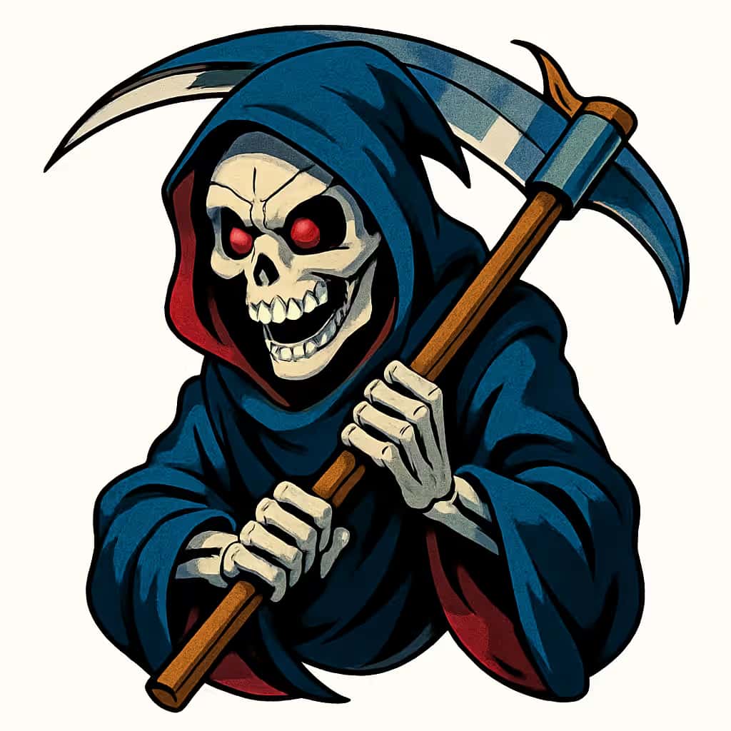 死神タトゥー | 運命と力の象徴的なテーマ