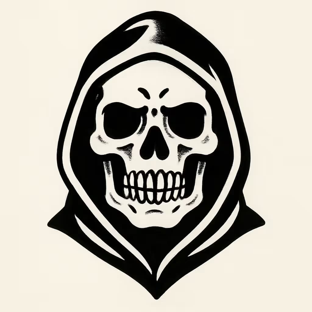 死神タトゥー | クラシックな基本スタイル