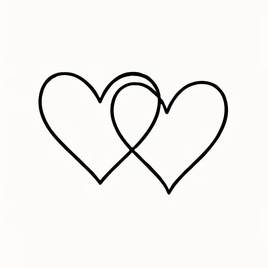 ハートタトゥー 極細デザイン | ミニマルな愛の象徴