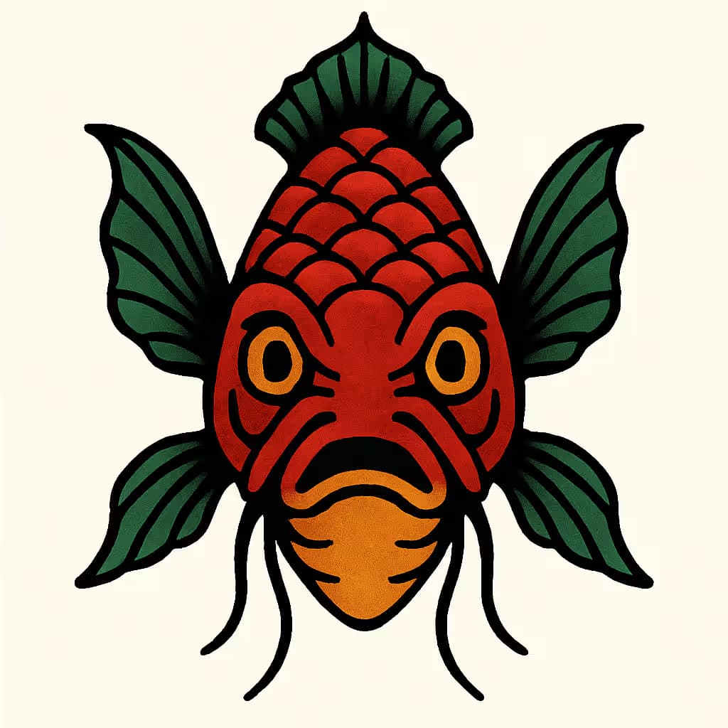 鯉のタトゥー | アメリカントラディショナルデザイン