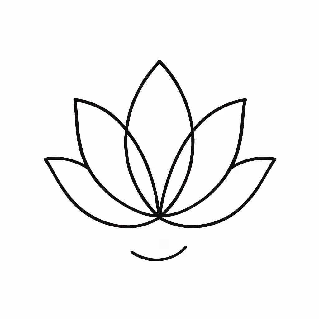 蓮の花タトゥー 極簡スタイルのミニマルデザイン