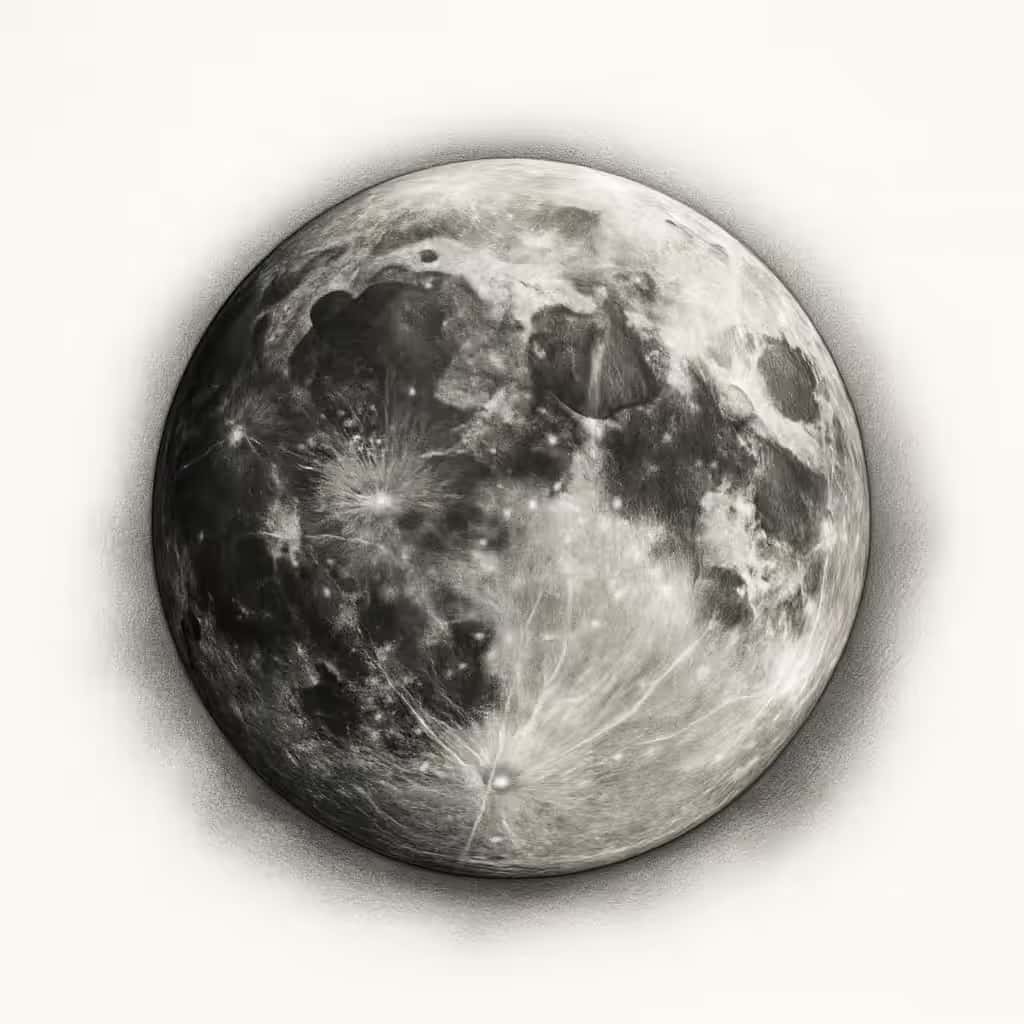 月のタトゥー | 神秘と女性性を映す体のアート