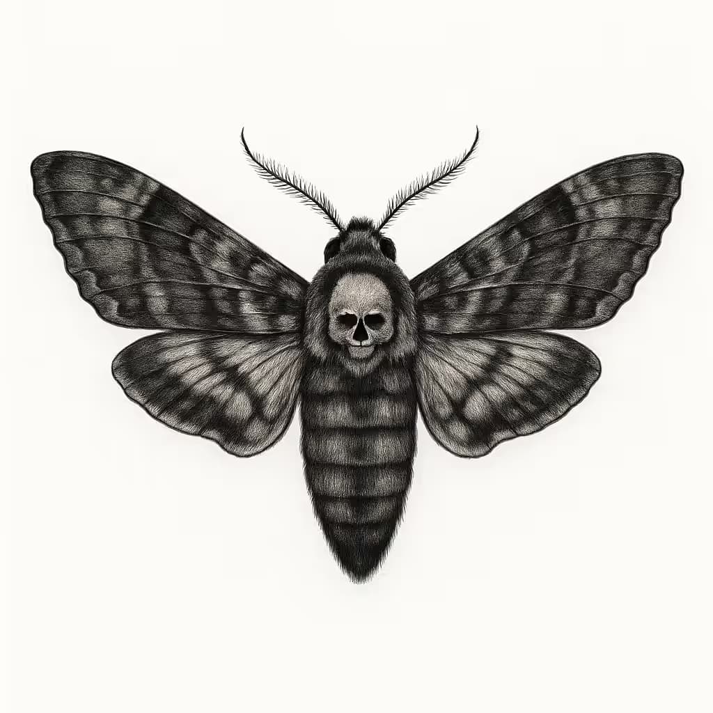 Tatouage de Papillon de Nuit : Mystère et Transformation