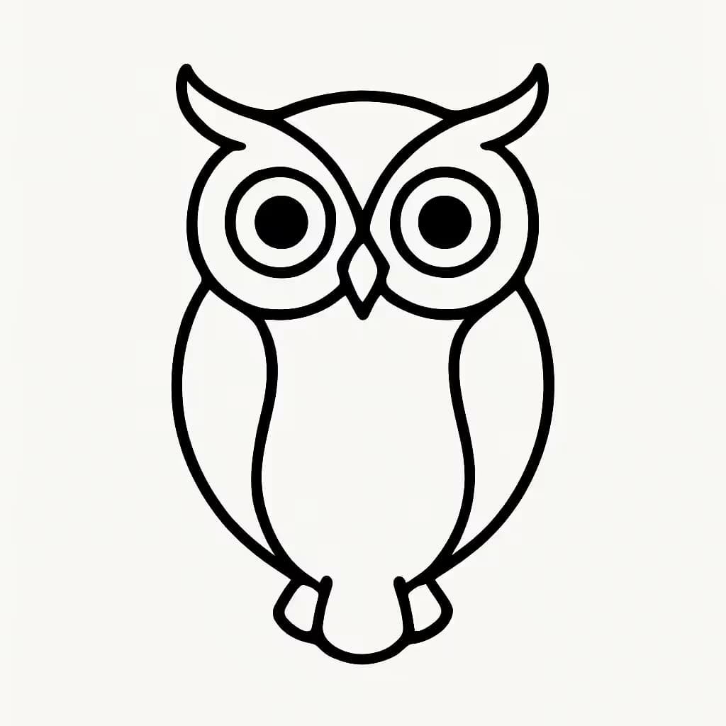 フクロウタトゥー ミニマルデザインの知性美