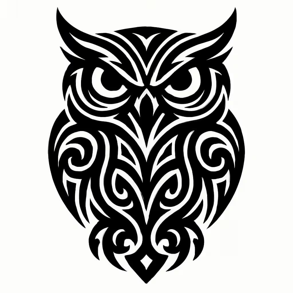 フクロウタトゥー | トライバルアートの新しい表現