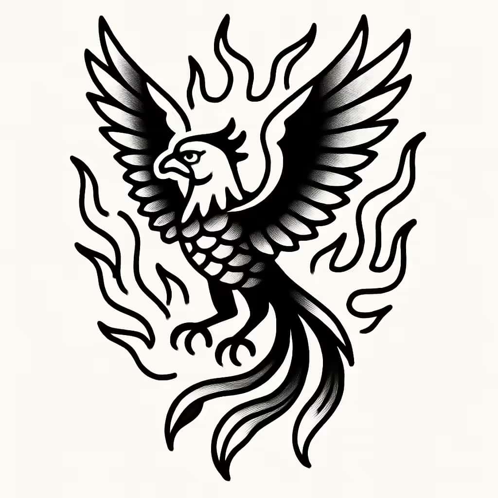 Phoenix Rising Tattoo | Rebirth & Transformation Theme