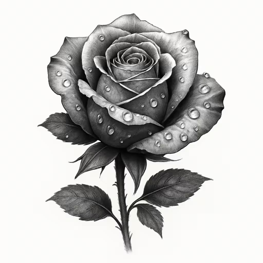 ローズタトゥー | 写実的なリアリズムデザイン