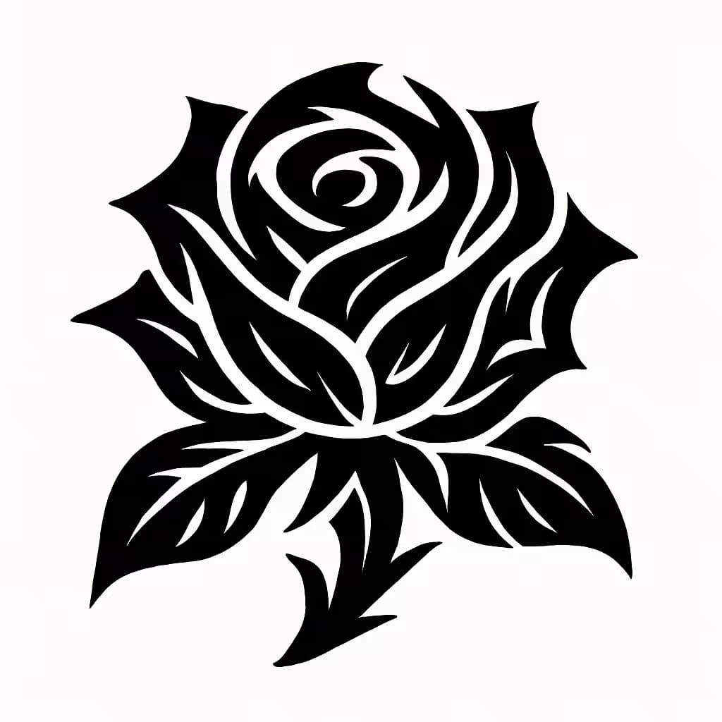 ローズタトゥー | トライバル部族風デザインの華やかさ