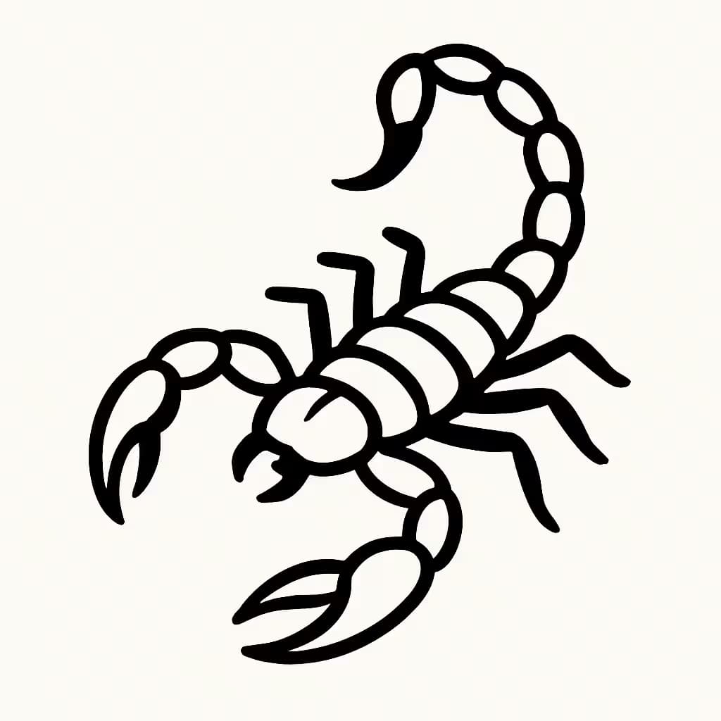 サソリタトゥー|クラシックな基本デザイン