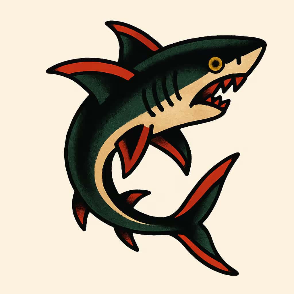 サメのタトゥー | 力強さと自由の象徴