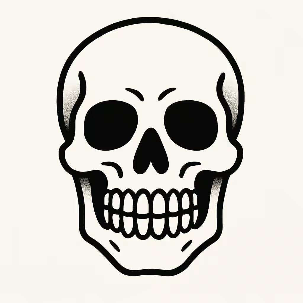 スカルタトゥー | ベーシックで個性際立つデザイン