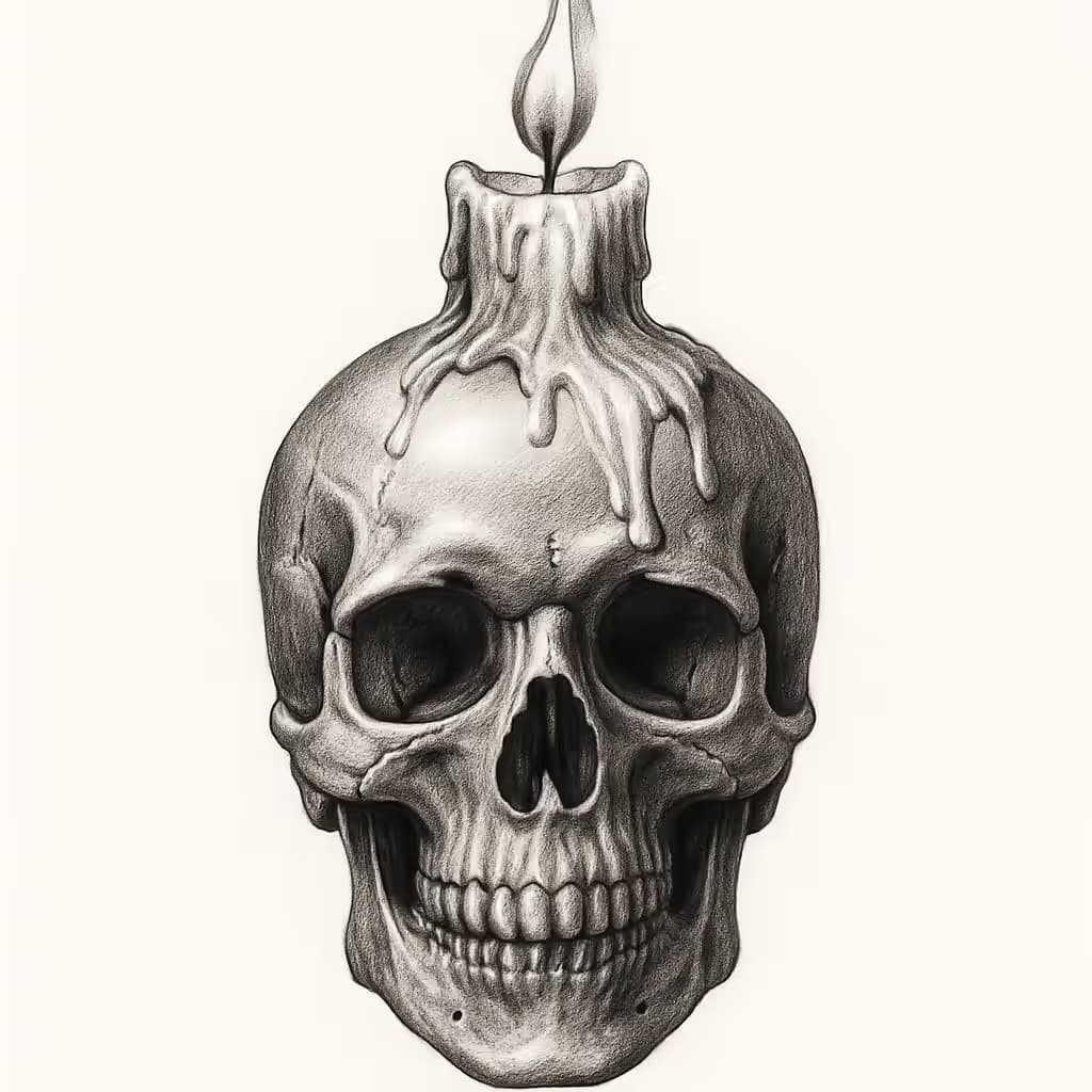 スカルタトゥー | リアリズム写実デザイン