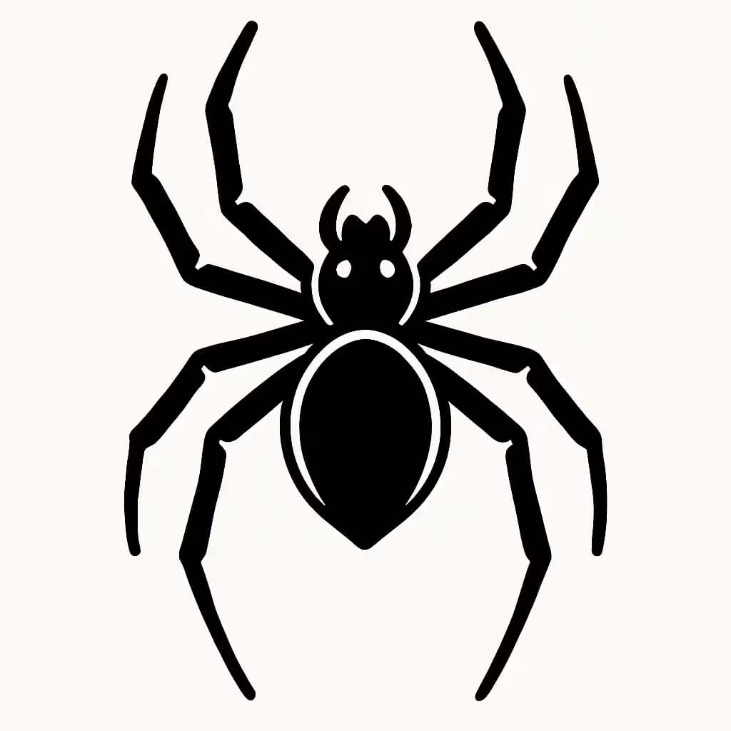 スパイダー タトゥー | クラシックブラックデザイン