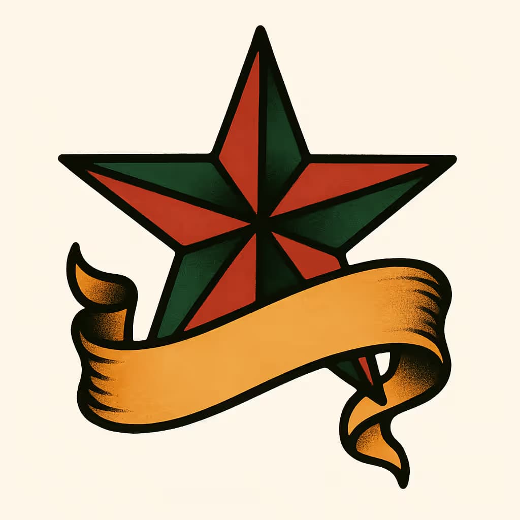 スタータトゥー|アメリカントラディショナルな美