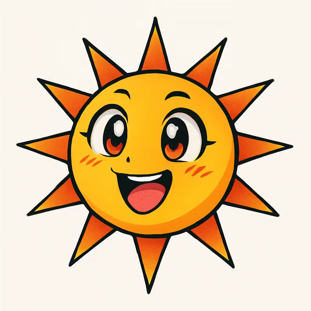 サンタトゥー | アニメ風の明るいデザイン