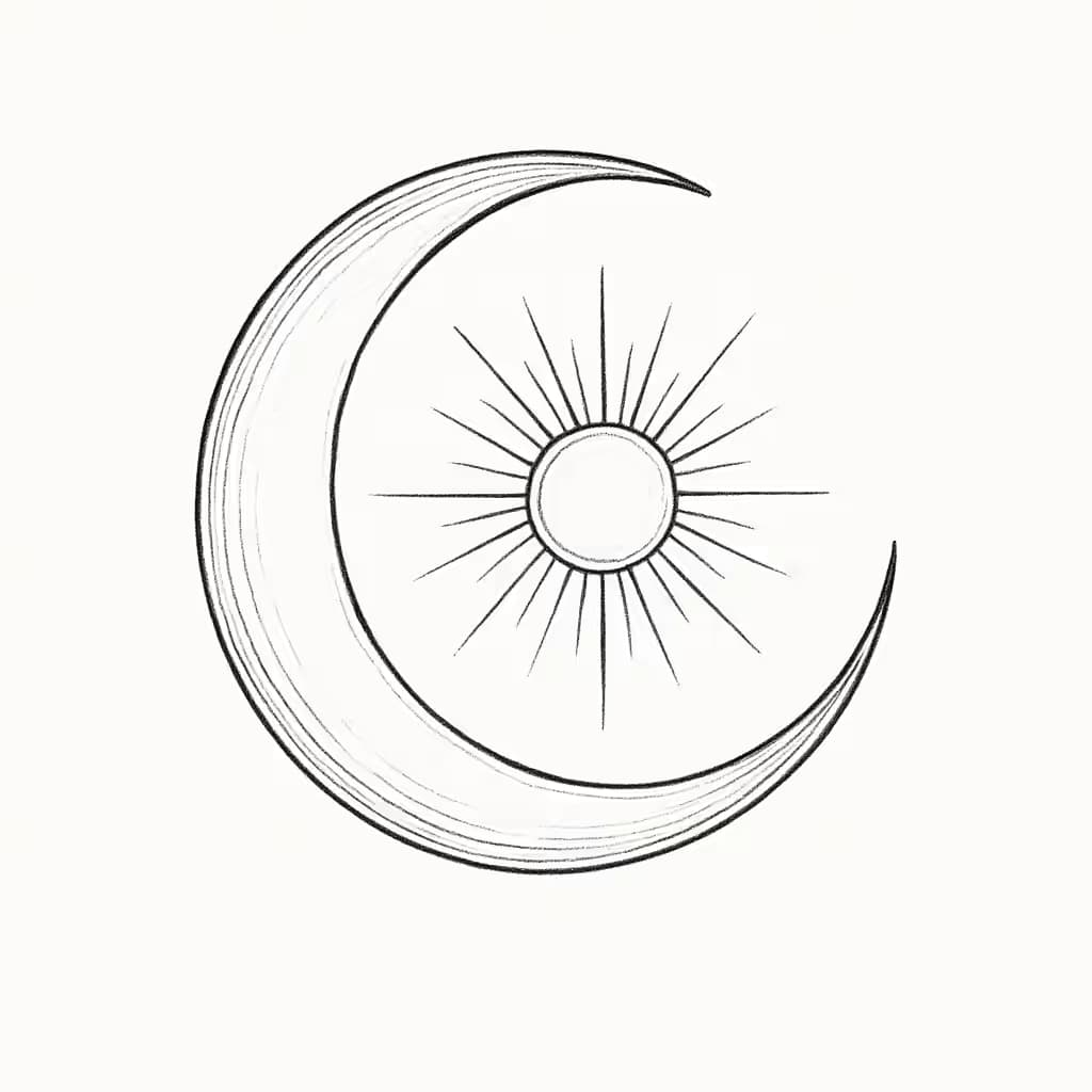 サンタトゥー | 細線デザインで光と影のバランス