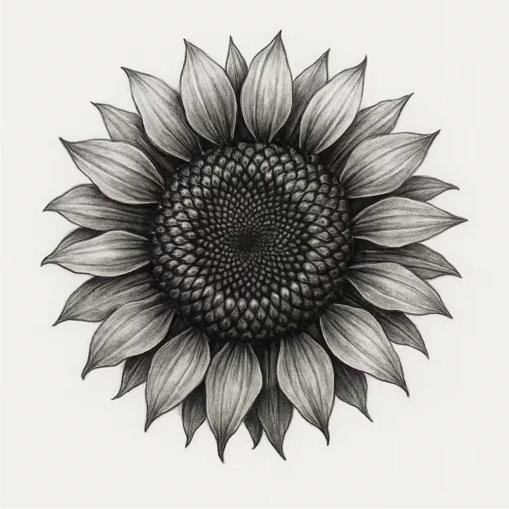 ひまわりタトゥー | 写実的なリアリズムデザイン