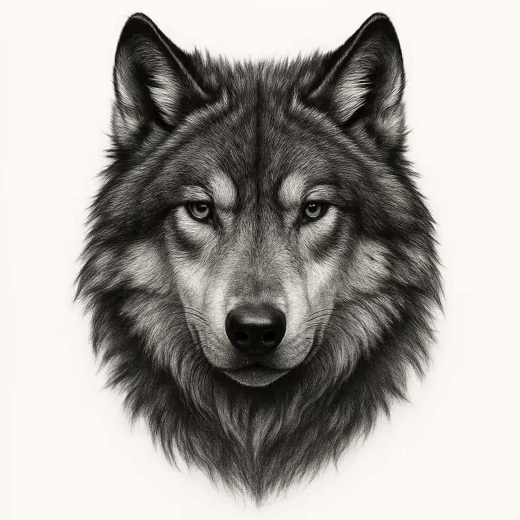Tatouage de loup : symbole de loyauté et de courage